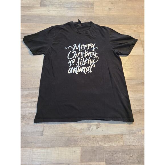 District large women's black Christmas tee - Picture 1 of 7
